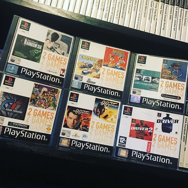 theretrogamecol's tweet image. My collection of #2games double pack variants for the #Sony #playstation #ps1 #retrogaming instagram.com/p/BjnVgwclfGQ/