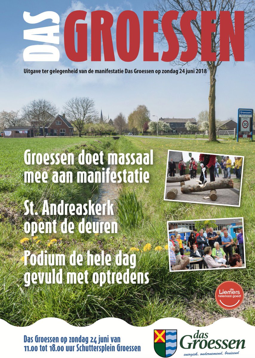 dasgroessen's tweet photo. We tellen af. Het magazine voor de manifestatie is af. Volgende week in de gemeente Duiven in de brievenbussen. @SjoerdGeurts https://t.co/2yzv5Rc3LL
