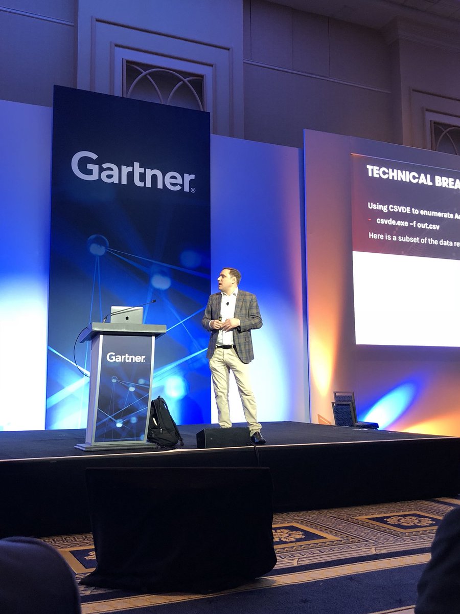 “The most sophisticated organizations in the world detect a threat in 1 minute, investigate the threat in 10 minutes, and remediate the threat in 1 hour.” <a href="/DAlperovitch/">Dmitri Alperovitch</a> #GartnerSEC #GoCrowdStrike