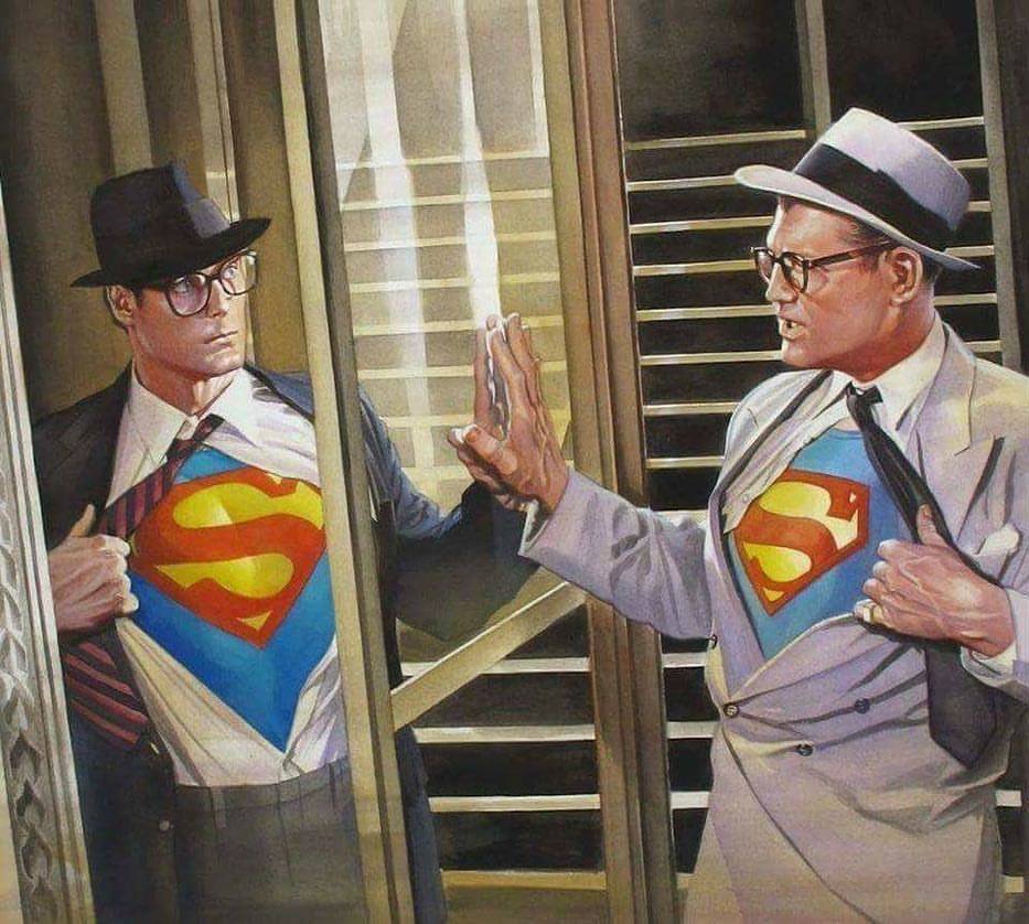 Beautiful!!! #Superman #IconicSuperman #ChristopherReeve #GeorgeReeves #AlexRoss