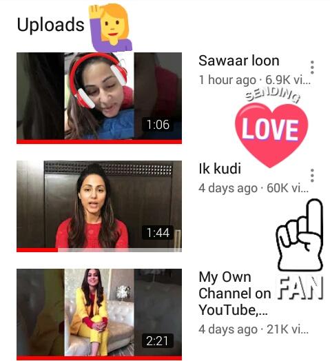 Manisha90294538's tweet photo. It's #4thDay of @eyehinakhan 's #OwnYouTubeChannel got #12785subscribers. #IkKudisong got #60kView & #RaaziSong got #21kView.And Today's #UploadNewSong by #HinaKhan is #Sawarloon getting #6.9k View only within #1hour.#MyWouldBeSinger already Rocking Her #YouTubeChannel #ProudOfU https://t.co/n6dudtCwNR
