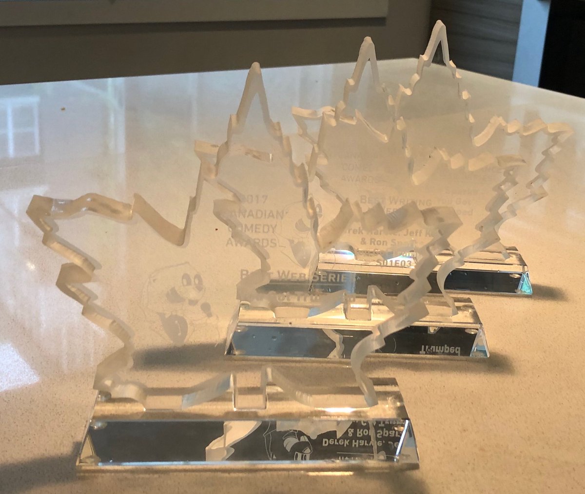 thejohnnyDshow's tweet photo. Overjoyed to announce that "You Got Trumped" won 3 @canadiancomedy awards: #BestWebSeries, Producer @blackpills &amp; Jay Ferguson, @RonSparksJr Best Performance, @jeffkassel Best Writing. Honored to be part of an amazing cast, crew &amp; team of this hilarious show. #winning https://t.co/uZ7oqN5L73