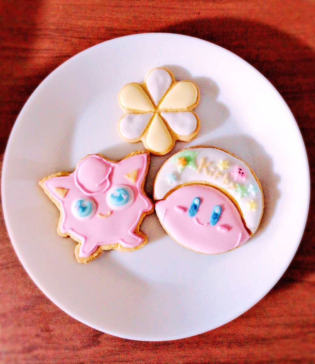 Megu Auf Twitter 朝ご飯とお弁当が早く作れたので 余った時間で適当にアイシング ポケモンのプリンとカービィは私の好きなピンクの キャラクターᐠ ᐢᐢ ᐟ アイシング アイシングクッキー 手作りお菓子 手作りクッキー ポケモン カービィ