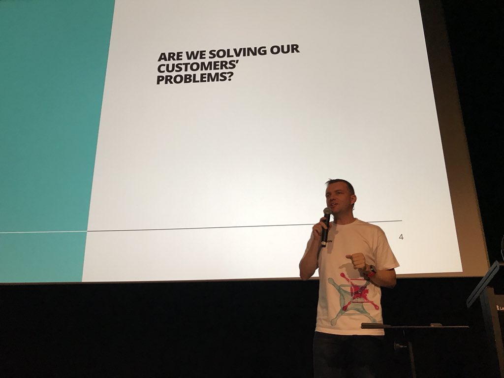 thecamjackson's tweet photo. Andrew Harcourt on "good enough" software #EvolutionTW https://t.co/aJN3vuuDgu