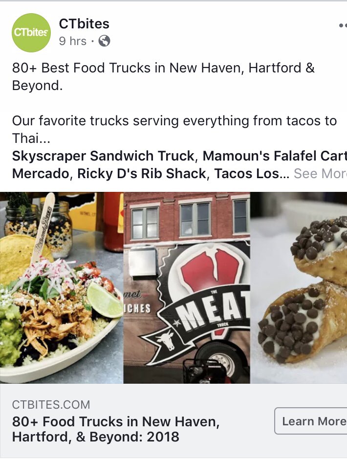 Check out one of the best trucks in the state! Your boys right here at The Meat Truck. All day, everyday. 4 years Strong.                                      facebook.com/CTbites/posts/…