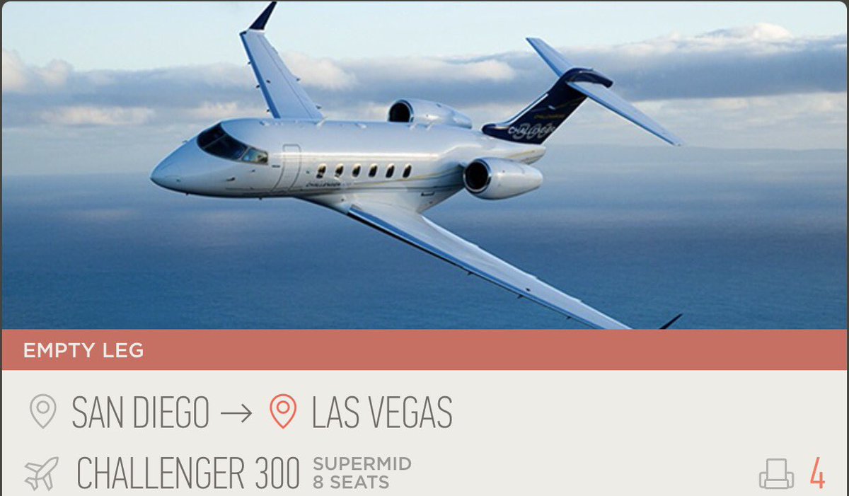 LuxuryLap's tweet photo. 🚨24 HOUR FLASH SALE🚨
FLY PRIVATE FROM SAN DIEGO, CA to LAS VEGAS, NV ONE-WAY for $700/Person. Departing TOMORROW JUNE 5th @11:30am https://t.co/lMcvqeEM2p