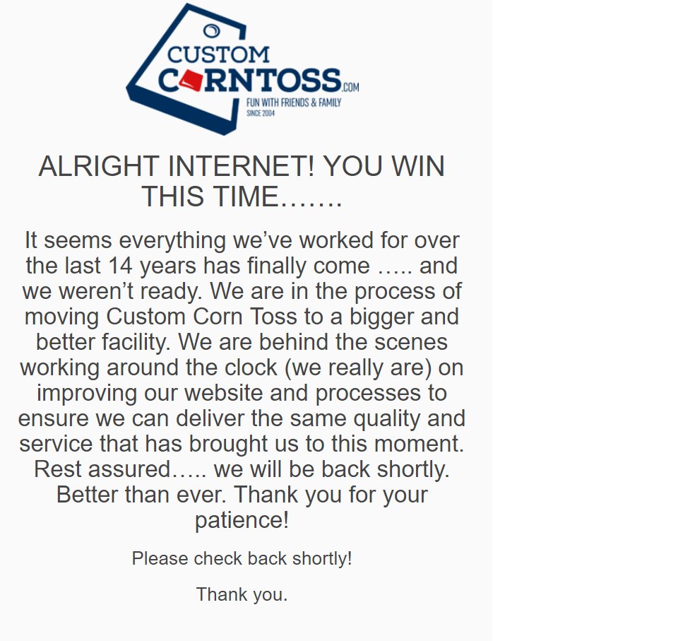 Custom Corn Toss (@customcorntoss) / Posts / X