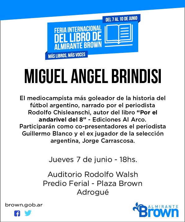 ElAndarivel8's tweet photo. ¡¡¡EMPIEZA UNA SEMANA A PURA PRESENTACIÓN!!!
- Jueves 7 a las 18 hrs en la Feria Internacional del Libro de Adrogué, con Jorge Carrascosa y Guillermo Blanco.
- Viernes 8 a las 18 hrs en la Feria Internacional del Libro de Pilar, con Diego Cagna y Jorge Baravalle
Te esperamos!!! https://t.co/A0e0rB9XoJ