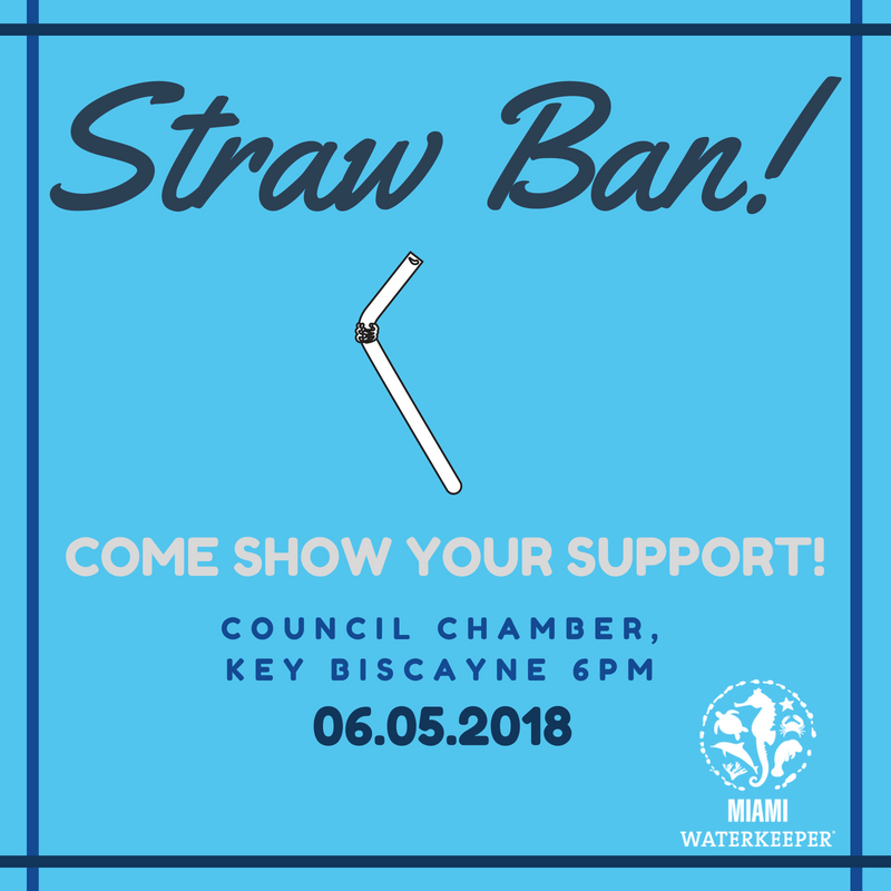 MiamiWaterkpr's tweet photo. TOMORROW NIGHT at 6pm, Key Biscayne will vote on a straw ban! We will be there speaking on behalf of this ban, so come help us get this passed! More info: https://t.co/HNpAWmy8zF  #keybiscayne #skipthestraw #miamiisnotplastic https://t.co/9EYFsfOd1r