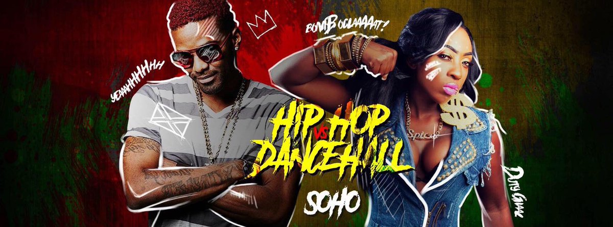 la_soho's tweet photo. 📢 CE VENDREDI A LA SOHO 📢
🎶DANCEHALL vs HIP HOP 🎶
🏝 Ce vendredi on décolle pour les Antilles et les Caraïbes! 🏝
Bien sûr avec le meilleur du hip-hop actuel ! 💃🏻🍑
La Soho, le nouveau cocon des amoureux du bons sons et de good vibes 🎶
#Onlyprod #soho https://t.co/ehQasOuCWv