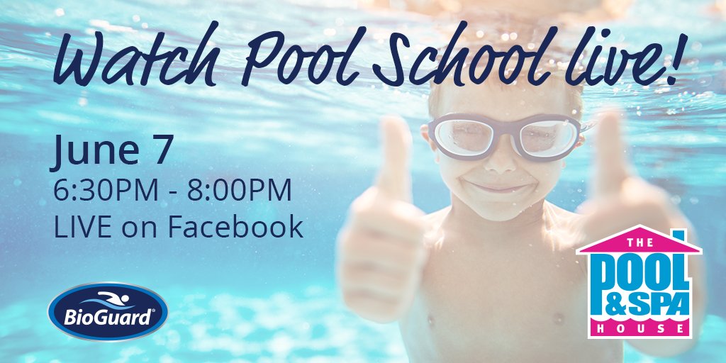 Can't make it to Pool School? No sweat. 😎

Watch on Facebook LIVE this Thursday, June 7 at 6:30PM. Recording will be available after the school.

See you there!

#poolschool #summer #summerfun #pool #swimmingpool