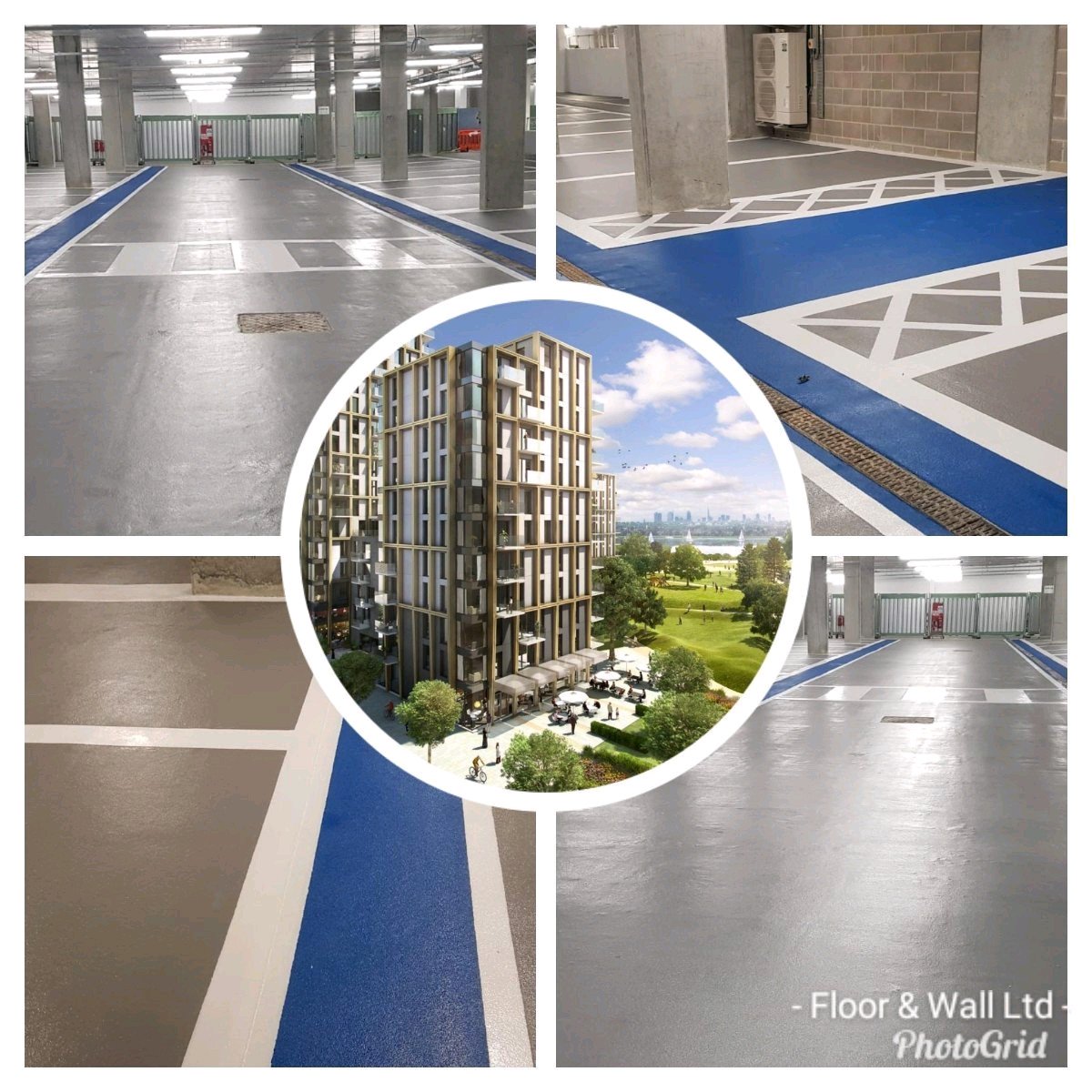 floorandwallltd's tweet photo. Another basement car park having the Floor & Wall Ltd treatment using @FlowcreteUK Deckshield system.This time at Woodberry Down, London. It's all about #transformingenvironments #preservingthepastprotectingthefuture. @flowcrete https://t.co/HXv1FydjgQ