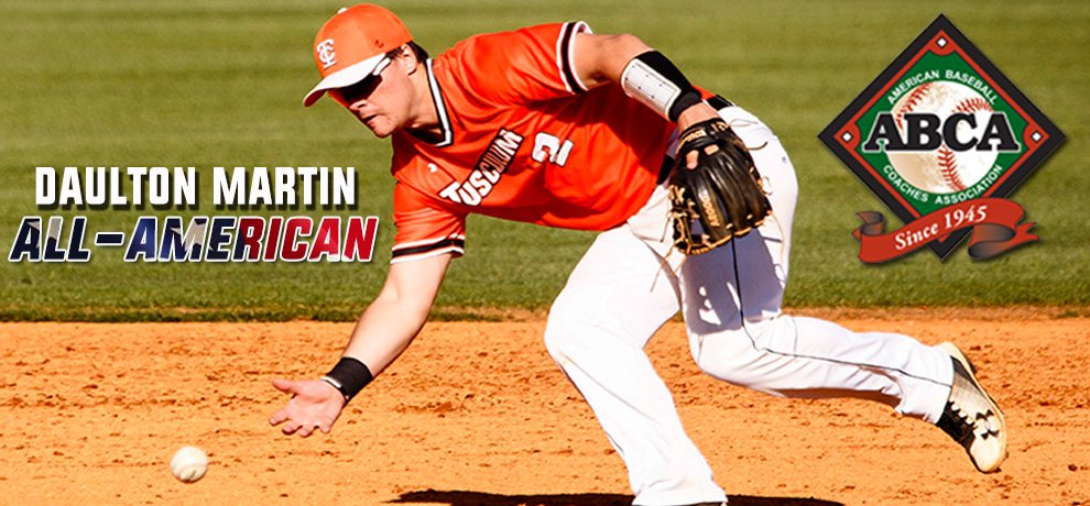 TusculumSports's tweet photo. Congrats to @TusculumBSB Daulton Martin for being named to the @ABCA1945 Division II All-America Team, his second All-America honor this spring #PioneerUp #UniversityRising @SAC_Athletics https://t.co/McAC6JdzNX