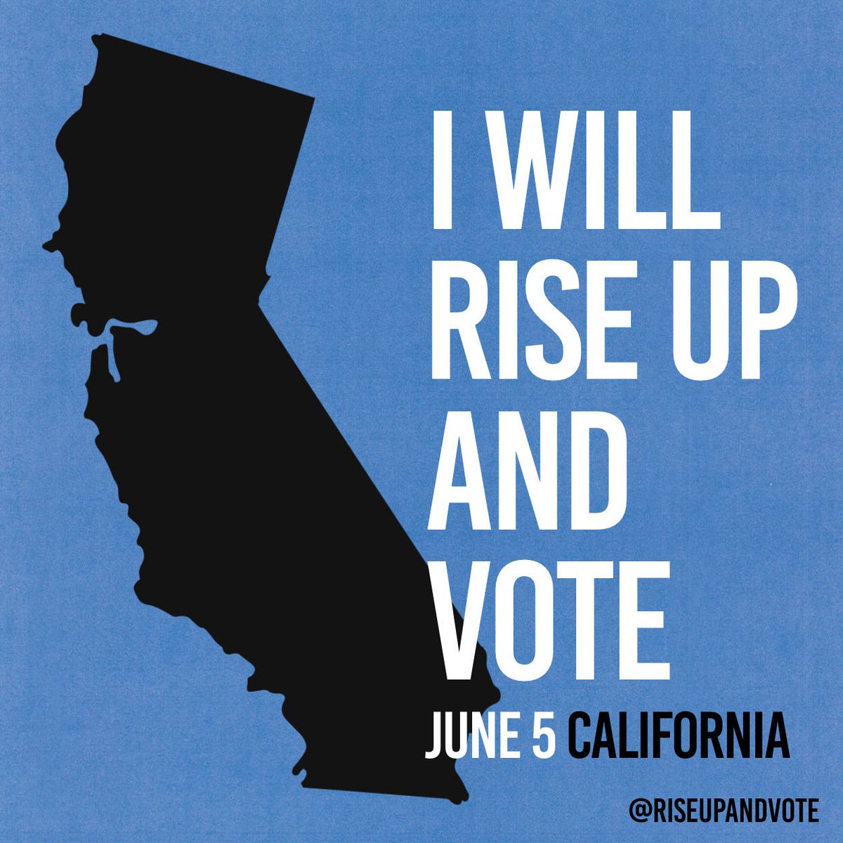 To my Cali peeps... We've marched, tweeted, protested and on JUNE 5 it's time to SHOW UP AND VOTE IN CA!! Vote tomorrow on gun reform, affordable healthcare, environmental protection, women’s rights, judicial protection, equal pay and civil rights. #RiseUpAndVote <a href="/riseupandvote_/">riseupandvote</a>