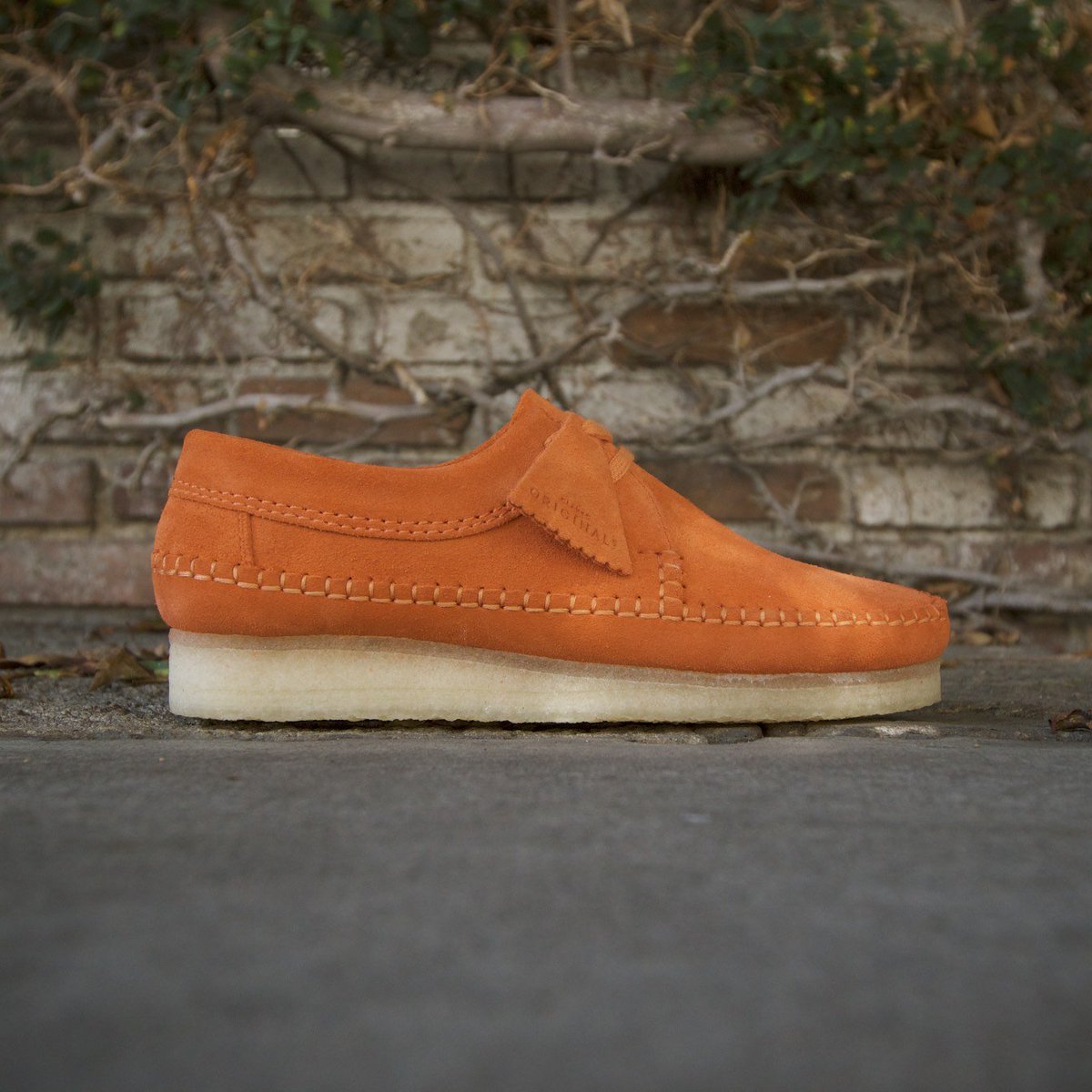 clarks weaver orange