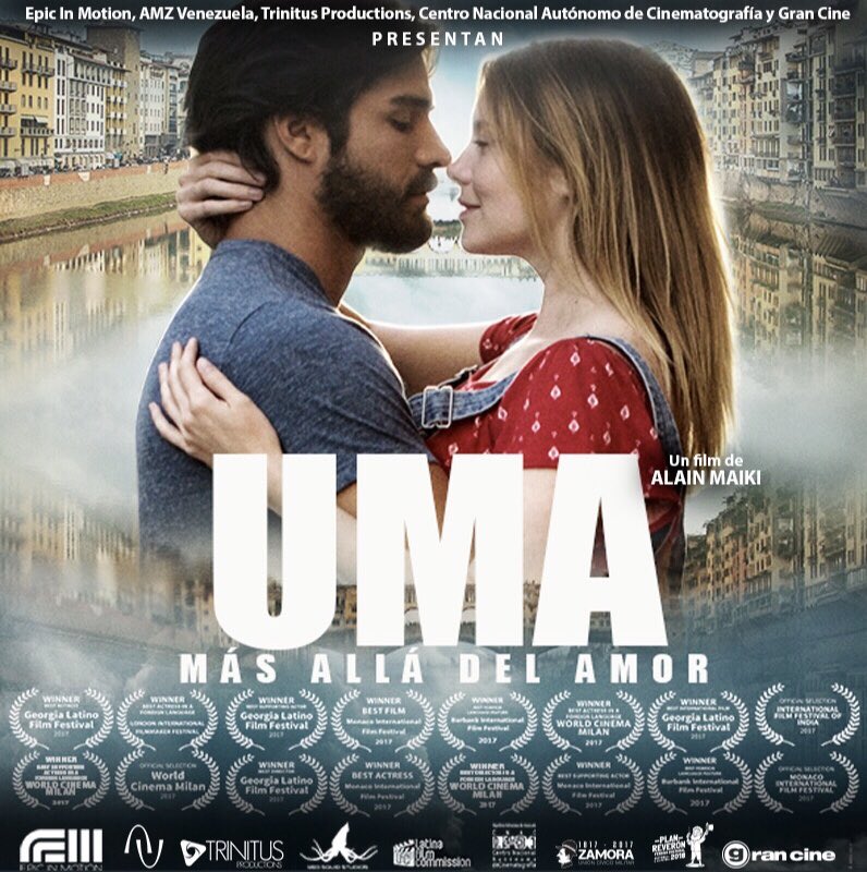 UMA, MÁS ALLÁ DEL AMOR presente en el Festival de Cine Venezolano de Mérida.           
- Martes 05: Multicine Las Tapias (Sala 1), 6:40 pm 
- Miércoles 06: Multicine Las Tapias (Sala 2), 2:00 pm         <a href="/Gran_Cine/">@gran_cine</a> <a href="/bernardorotundo/">Bernardo Rotundo</a>