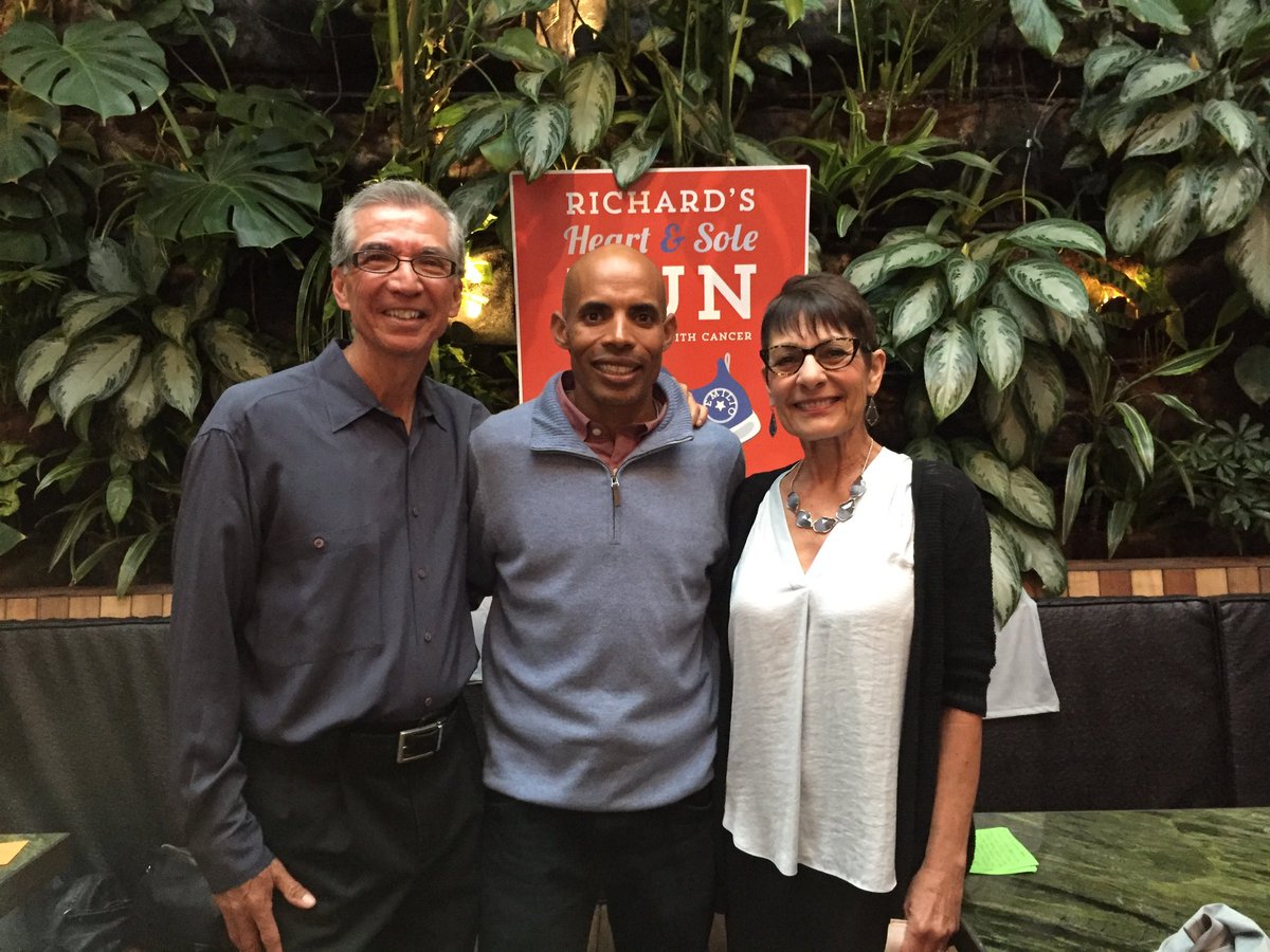 runmeb's tweet photo. I would like to wish the very best to Richard Nares as he starts “Richard’s Heart and Soul Run” from Seattle to San Diego today in memory of his belated Son, Emilio. @ENFHOPE
Good luck Richard. Run to Win! https://t.co/G9AZ4dm59U