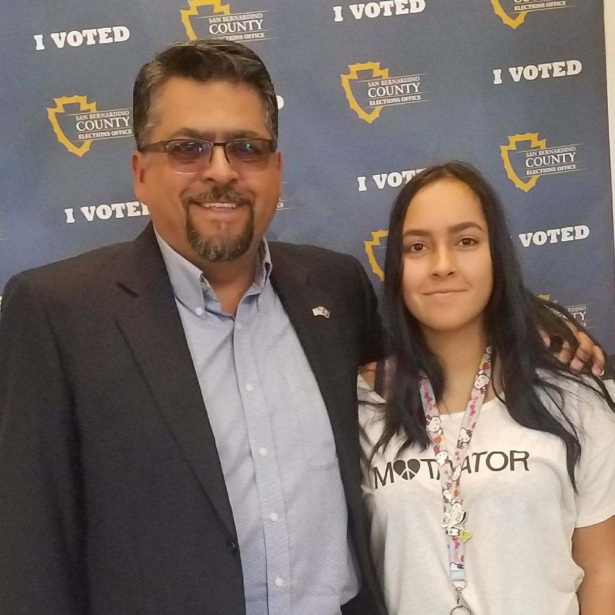 OscarValdez2018's tweet photo. This morning was special because my daughter Joanna got to vote for the first time and cast her very first ballot for me.
Excercise your right to VOTE. People sacrifice their lives so you can VOTE.
It would be my honor to earn your VOTE!
#vote #GOTV #OV2018 https://t.co/O5OtqUx3hN