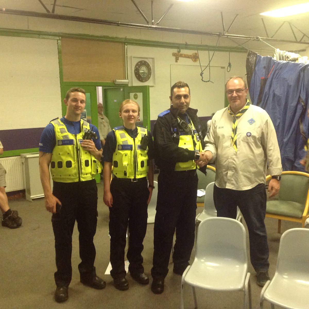 Huge 'Thank You' to the PCSO's from <a href="/SheldonWMP/">Sheldon Police</a> for visiting the Genesis and Pegasus Explorer units at the 298th to give a great drugs awareness talk! #justsayno #iscout #CommunityPolicing