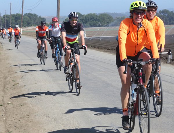 The AIDS/LifeCycle rolls through Watsonville 6-4-18