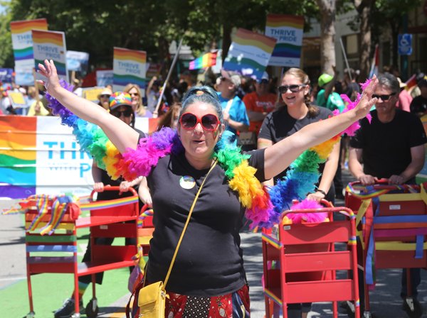 The 2018 Santa Cruz Pride Parade.