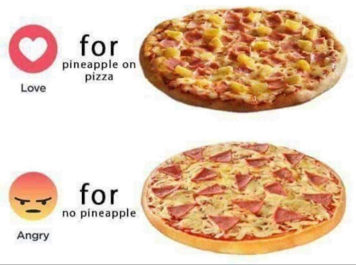 Pineapple on pizza is the the best who's with me.