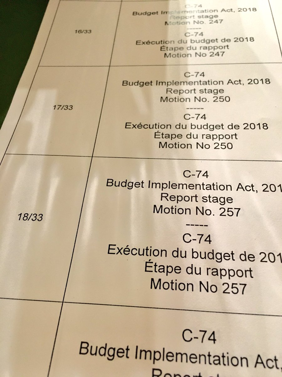 SvenTrueNorth's tweet image. Tonight’s agenda includes 33 #votes on #BudgetImplementation. @HoCChamber #PositivePolitics #Canada #YourBudget2018