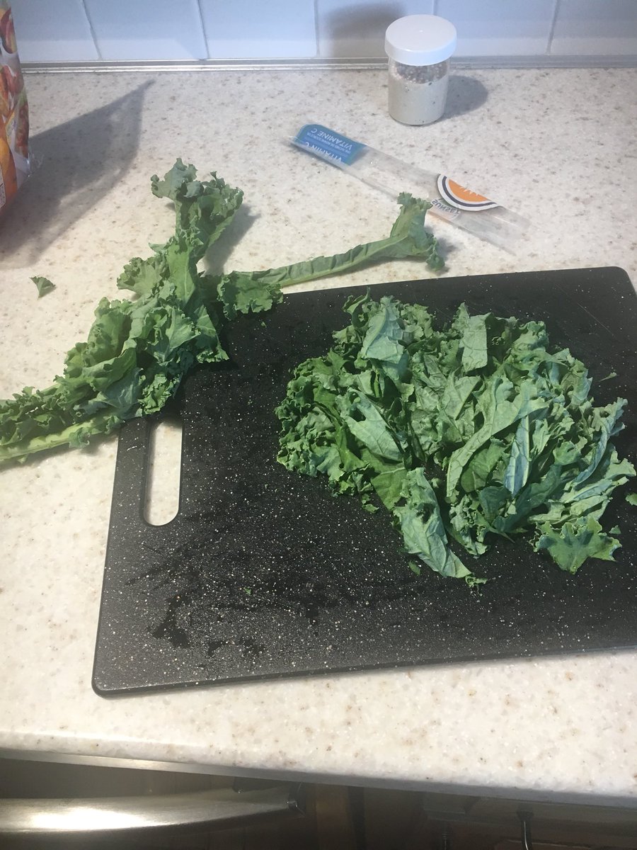 PRPCtweets's tweet photo. Fresh kale from the #pineridgechurch community garden. About to sauté this with Italian sausage and tomatoes. Who says Presbyterians aren’t wild and crazy?! https://t.co/Rd3RubFa2b