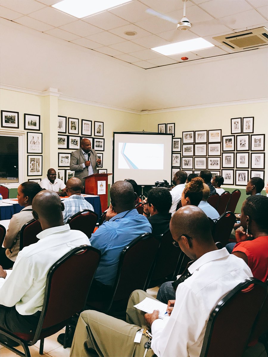 BarbadosICT's tweet photo. #happeningNow...
#BIPA panel discussion on #GDPR and it’s implications for Data Protection in #Barbados. @ #3WsOval #UWI 

#tech #dataSecurity #data https://t.co/XaMkBVHXW7
