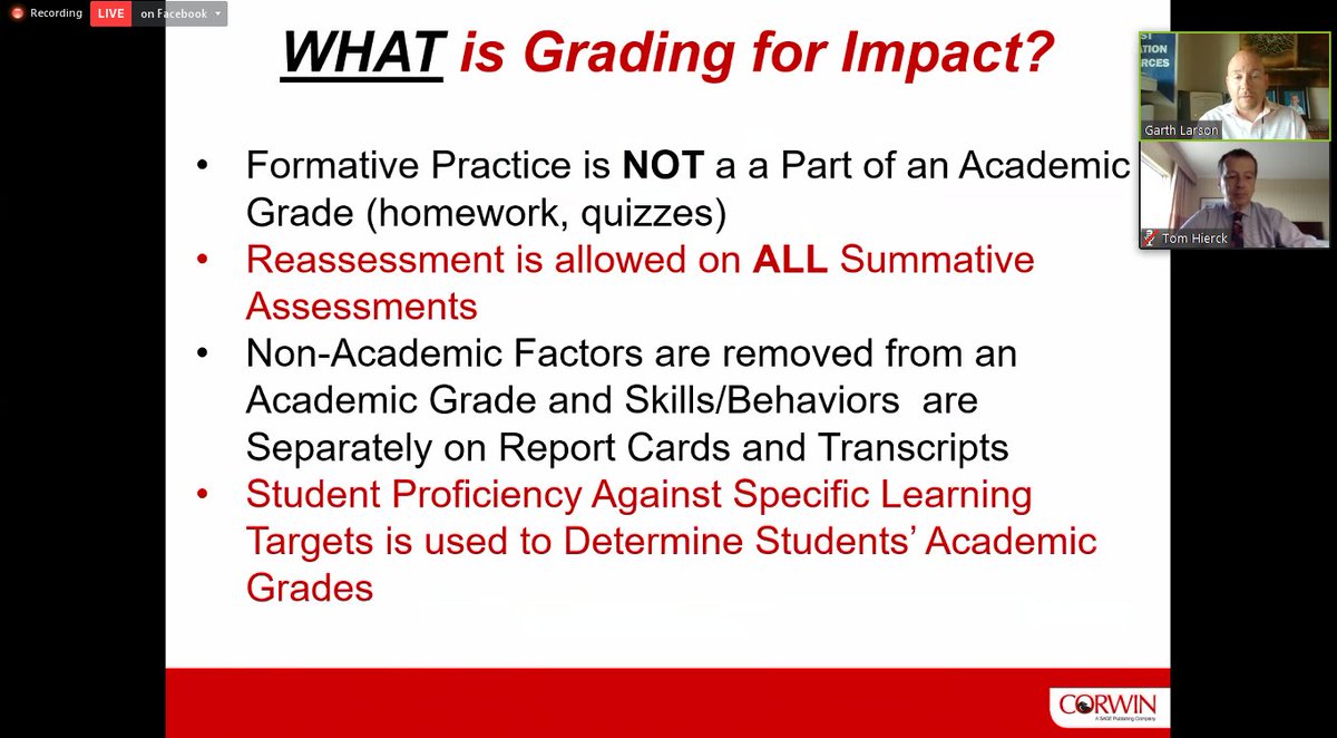 CorwinPress's tweet image. @thierck &amp;amp; @larson What if there was a way to utilize grading and assessment to focus on learning rather than performance, and the process rather than the product?  #mondaywebinarseries #gradingforimpact
ow.ly/Pexw50hzglk