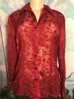 NmdcEbay's tweet image. Notations M Red Sheer Textured Floral Button Down Collar Long Sleeve Blouse Why pay more #floralsleeve #blousebutton #buttonblouse ebay.to/2FOueij