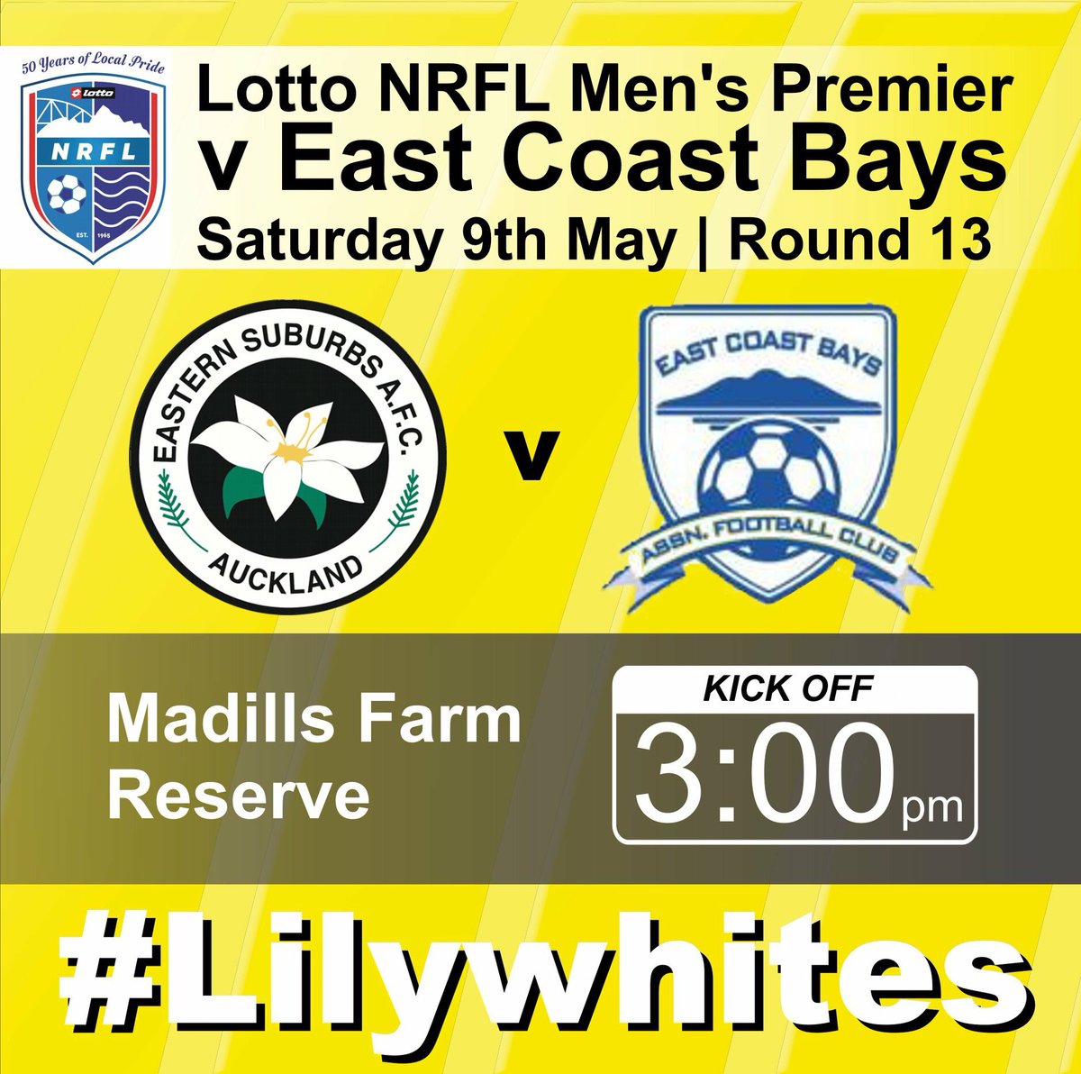 ESAFC's tweet photo. NRFL | The #Lilywhites face @ECBAFC1959 again this Saturday in a repeat of the Chatham Cup game and we will be looking to bounce straight back against the side who ended our Cup dream! @LottoNRFL #MensPremier #ESvEC #Pathways #Development https://t.co/aEpvee2PYP