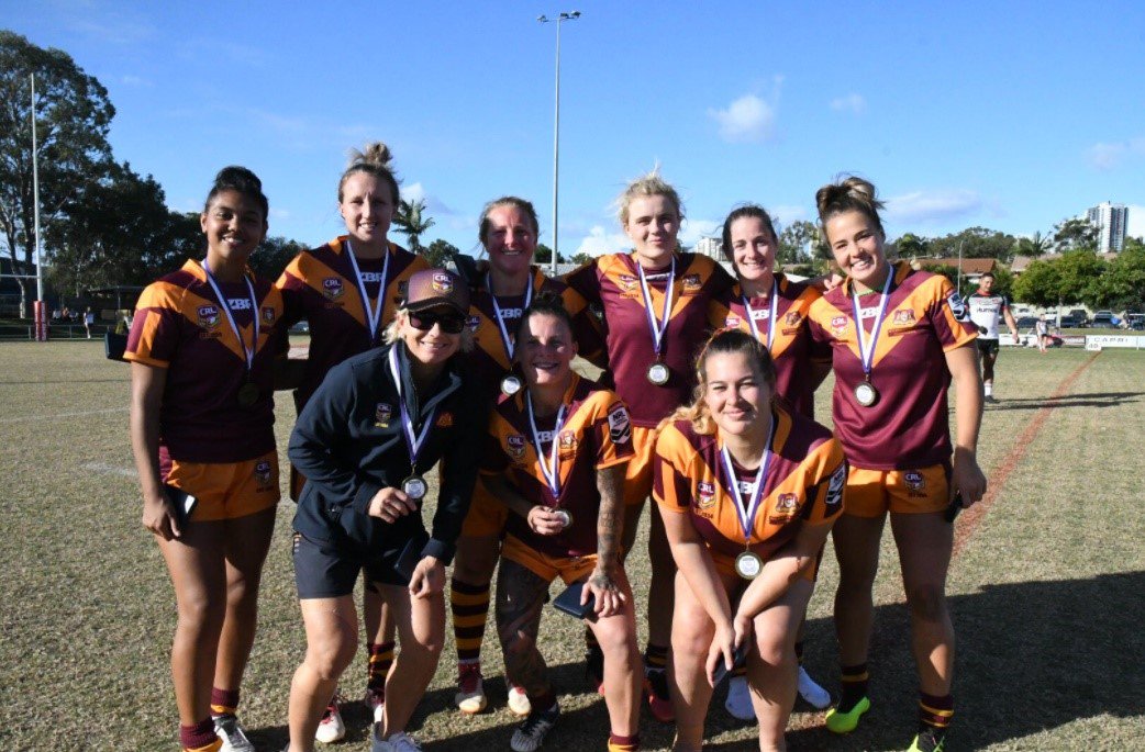 NSWRL's tweet photo. Ngalika Barker scored late in the match for NSW Country to win the inaugural Women's National Championships; alongside seven of her CRL Newcastle team mates 🏆

✏️ Details - https://t.co/MCIEVUoENd 

 #OurWay #CRLWomens #gocountry @Crlnewcastle  @WRugbyLeague  @newcastle_star https://t.co/Fy4am2jibz