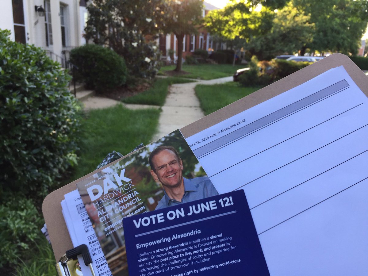 empoweralx's tweet photo. Voter: “I’m going to vote tomorrow so your timing is perfect.” 

Great to be in Chinquapin precinct on a beautiful evening. #doorseveryday #backdak #votejune12 #empowerALX https://t.co/DZuLYmBl2r