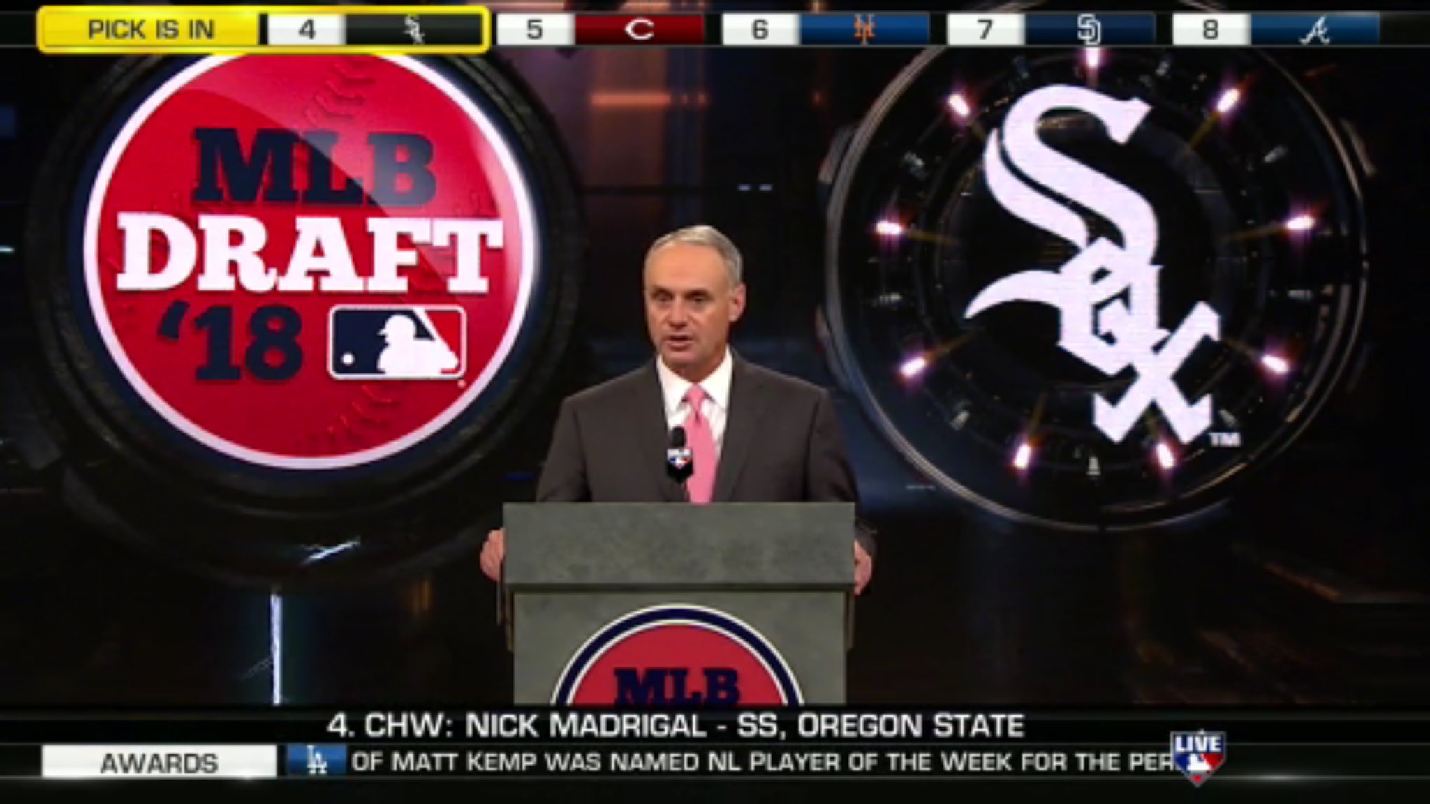 Live Baseball Scores on Twitter "4th Pick whitesox select