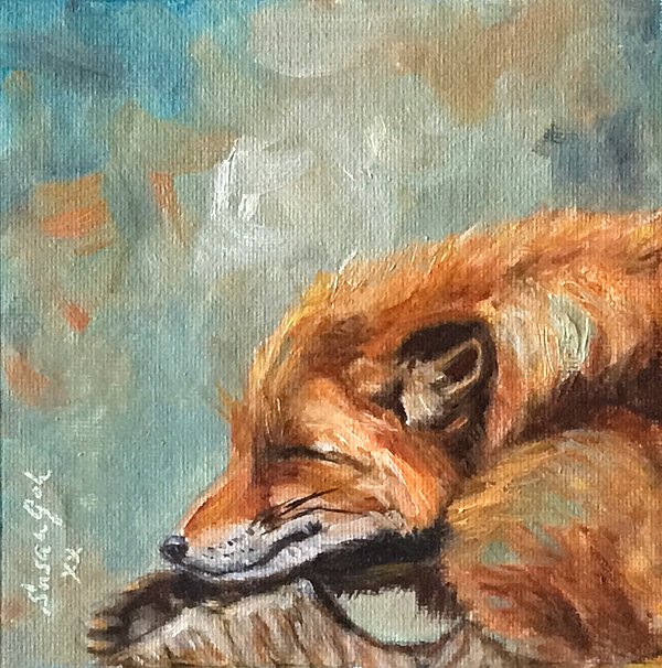 ArtistSusanGoh's tweet photo. New artwork for sale! - "Resting Fox" - https://t.co/KDcf1woYCj @fineartamerica https://t.co/kNdbJ8qnEv