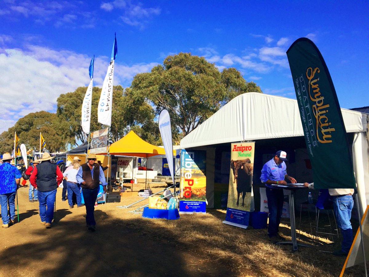 perform_anipro's tweet photo. Day 1 of @CRTFarmFest is open and we are ready to help you with all supplementary requirements. See us at Site 08a Livestock Lane. #farmfest2018 #aniproadvantage #performancefeeds https://t.co/7Gjsed5qEW
