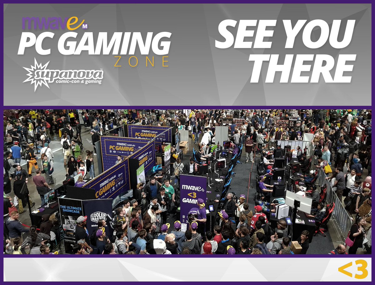 SupanovaExpo's tweet photo. From the latest gaming gear to custom PC builds - shop online at MWAVE: https://t.co/UTocsPl3p6 #BUILTBYMWAVE #SP https://t.co/tmfOO1rPPI