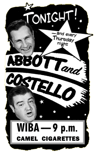 RadioRewinder's tweet photo. Abbott and Costello #ontheradio @1310WIBA #MadisonRadio https://t.co/WQB2I6FnzZ