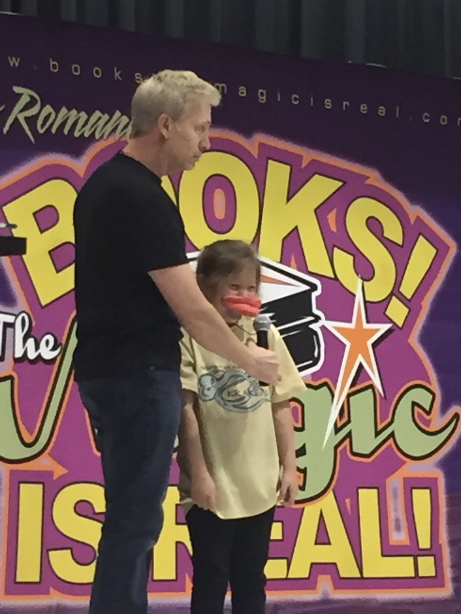 Angelucci_1st's tweet photo. Amazing #BooksTheMagicIsReal magic show today! Two of my students got to participate! Thanks @PNBLibraryLady https://t.co/JRHlClS2uD