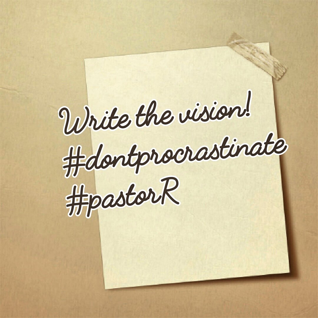 pastorrljohnson's tweet photo. Write the vision!
#dontprocrastinate
#pastorR https://t.co/sm6k3Dh9RV