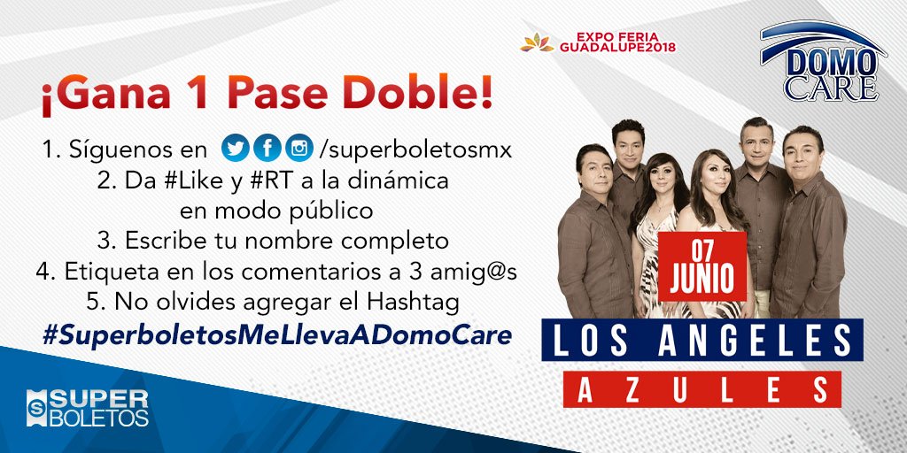 SuperboletosMx's tweet image. ¿Te gustaría disfrutar de "17 años" en vivo? 💃🏻🕺🏻🎶

¡Participa en #SuperboletosMeLlevaADomoCare y podrías ganar 1 pase doble para ver a @angelesazulesmx! 🎟🎟