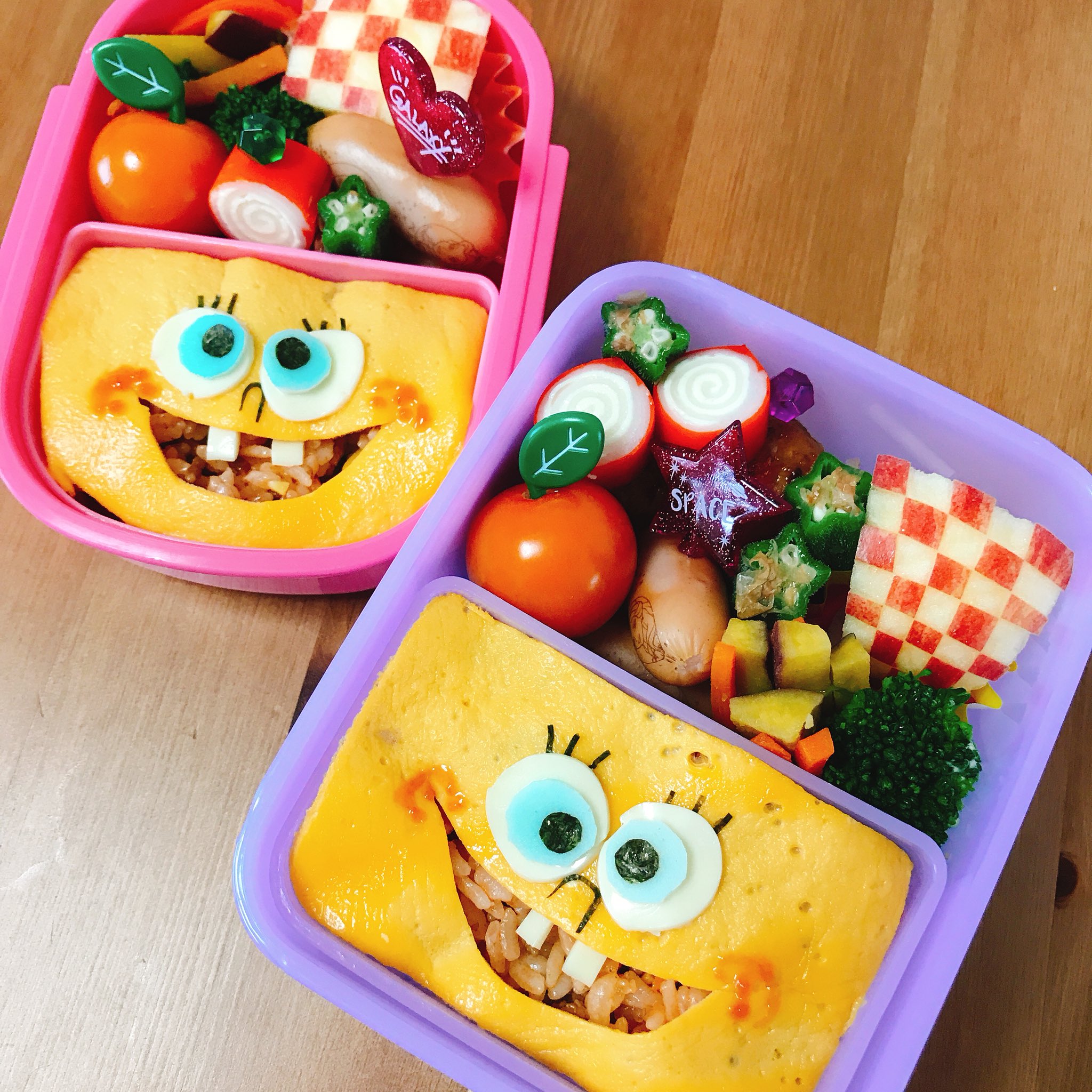おぐらバター お弁当day お弁当 弁当 キャラ弁 デコ弁 オムライス オムライス弁当 スポンジボブ Spongebob T Co N6k5tb7ebu Twitter おぐらバター お弁当day お弁当 弁当 キャラ弁 デコ弁 オムライス オムライス弁当 スポンジボブ Spongebob T Co N6k5tb7ebu Twitter