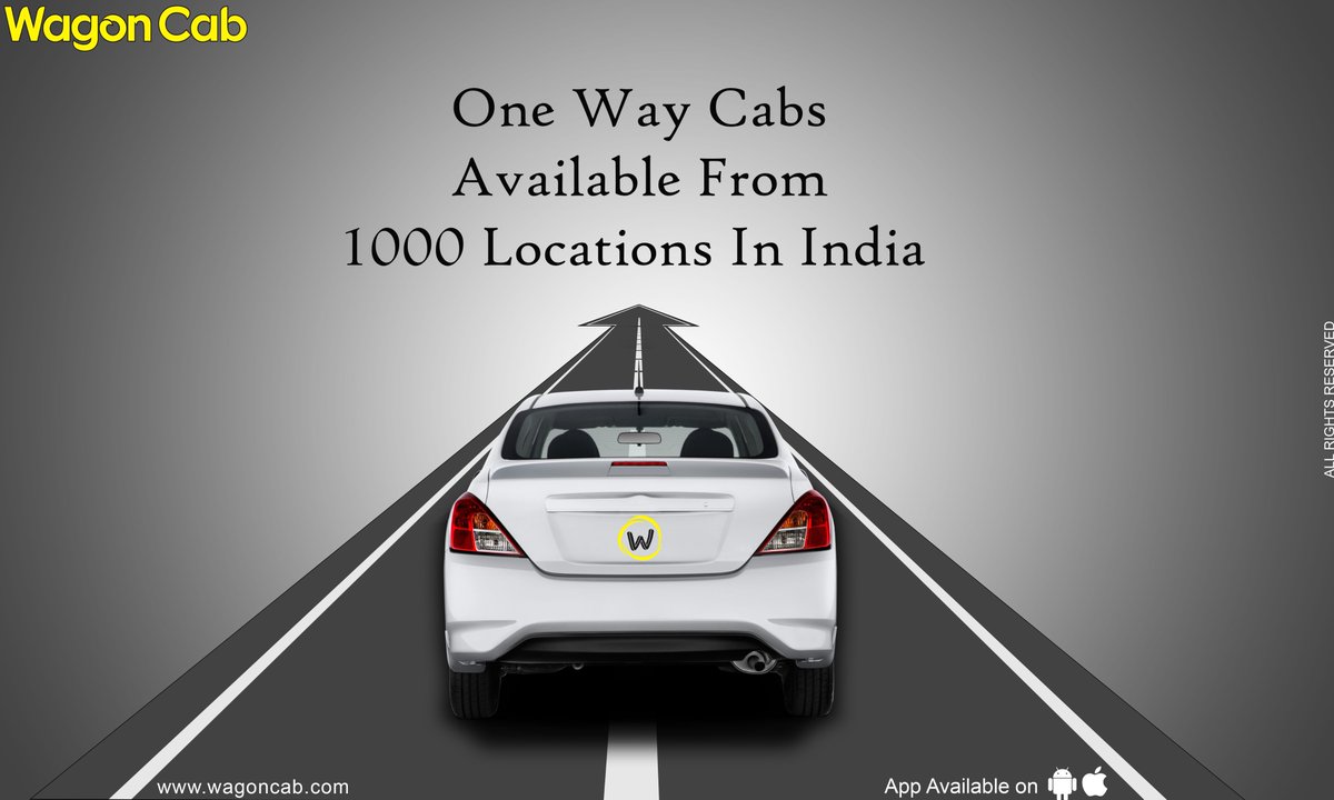 CabWagon's tweet photo. Wagon Cab is excited to take one way cab booking from 1000 locations in India now. Click here to book now: https://t.co/d8XN48R94N or call +91-7862033033
#OneWayCabs #OutstationCabs #CabService https://t.co/FG6yi9lWx3