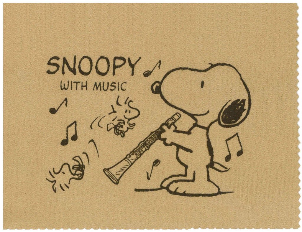 トウキョウミュージックサプライ スヌーピー クロスの各楽器のイラストをご紹介 まずは フルート クラリネット サックス