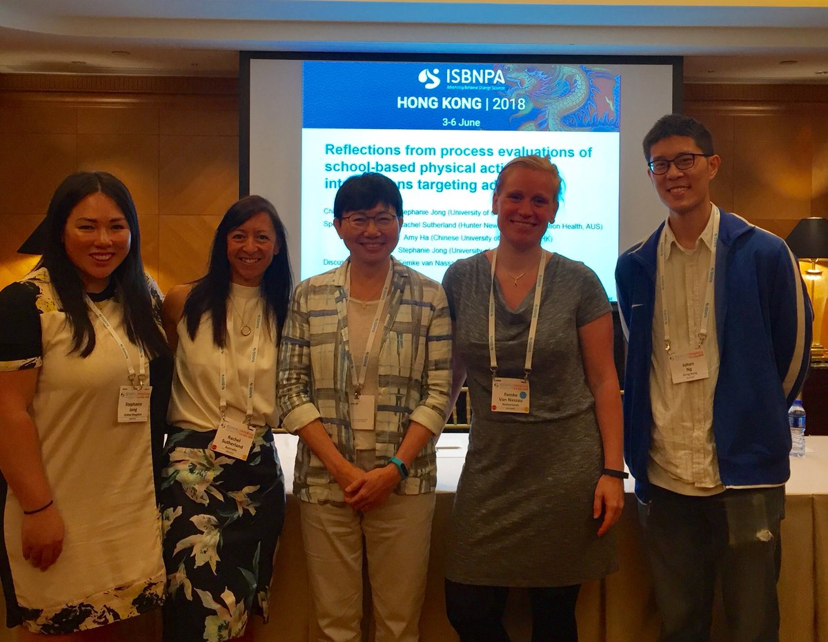 Great to be involved with such a great group all working to support schools and students to incorporate PA. Thanks <a href="/stephaniejong/">Stephanie Jong</a> for organising a great symposium. #ISBNPA2018 #PA4E1