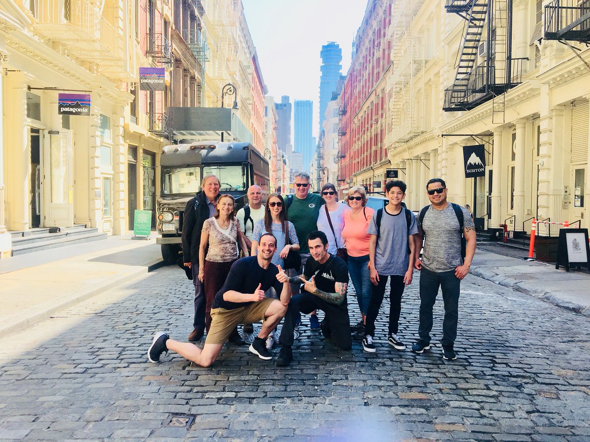 RealNYTours's tweet photo. Scotland, England, Newfoundland, California! What a great mix of folks today on our NYC in a Day Group Tour. Here enjoying a beautiful day in SOHO!
#soho #nycinaday #realnewyorktours #nycwalkingtour #nyctourism https://t.co/Nhyzx3JjdP