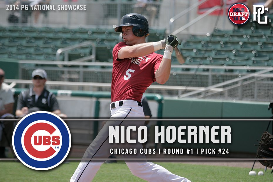 Perfect Game USA on X: The @Cubs select Nico Hoerner with the 24th overall  pick! The Stanford SS attended our 2014 #PGNational Showcase!    / X