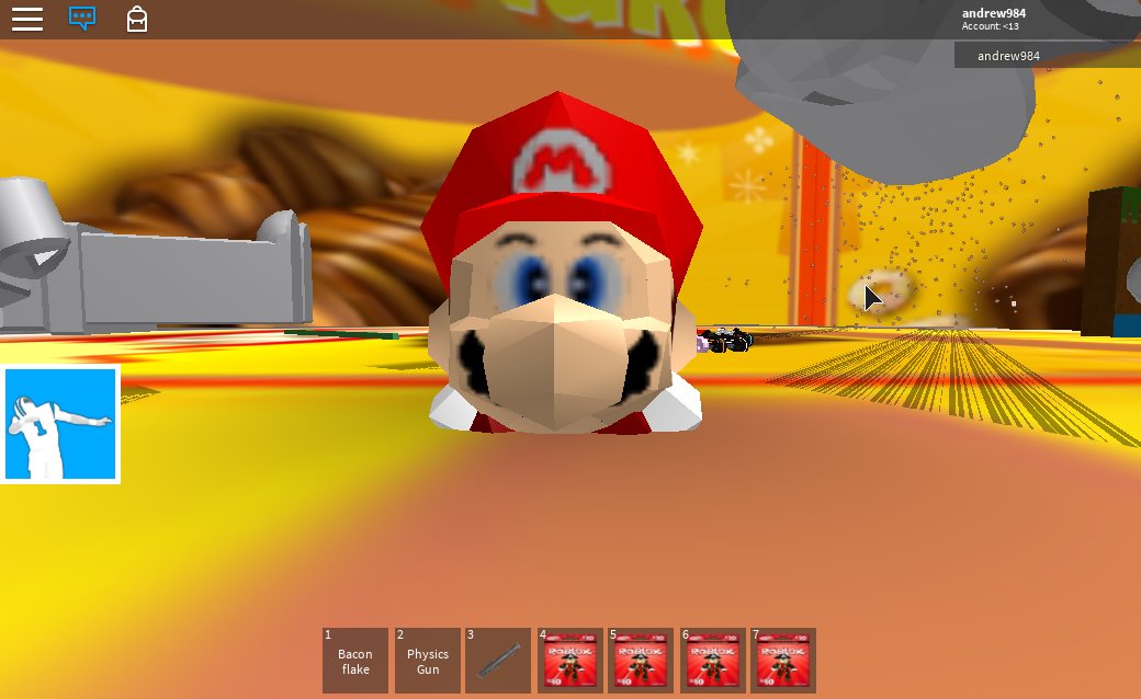 A Bacon Solider Andrewkenneth64 Twitter - super mario 64 roblox edition