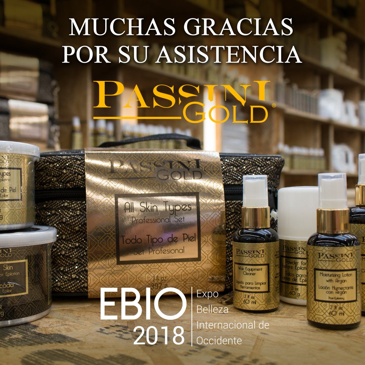 S2SaludyBelleza's tweet photo. #PassiniGold y @S2SaludyBelleza agradecen tu preferencia por visitarnos en el #EBIO2018.
¡Nos vemos en el #EBIO2019! https://t.co/ImGRhn1KW3